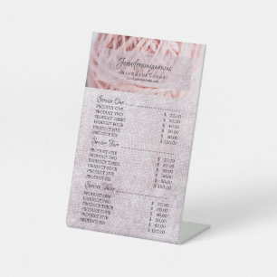 Crochet Knitting Yarn Price List Pedestal Sign