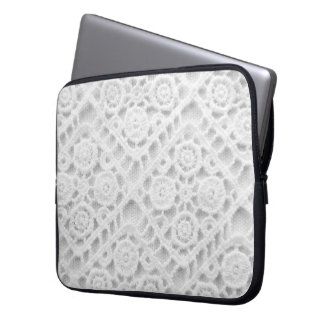 Crochet Lace Pattern Laptop Sleeve