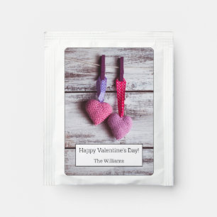 Crochet Lovely Hearts 2 Tea Bag Drink Mix