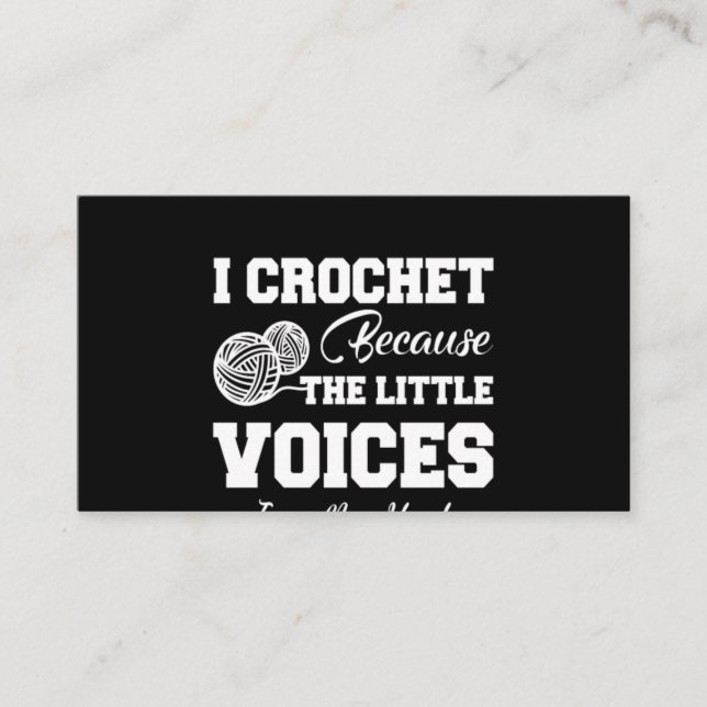 Crochet Lover| I Love Crochetting Business Card (Front)