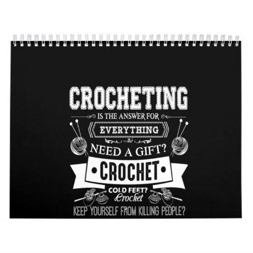 Crochet Lover I Love Crochetting Calendar