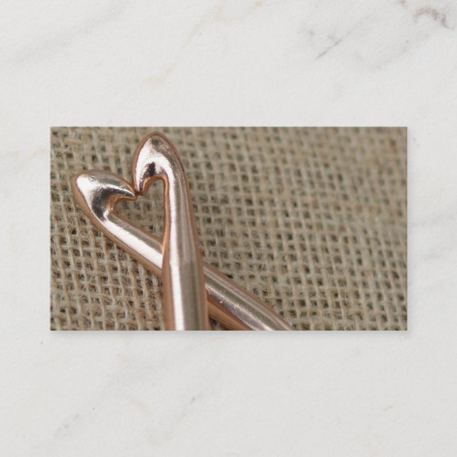 Crochet Lovers' Business Card Template (Front)