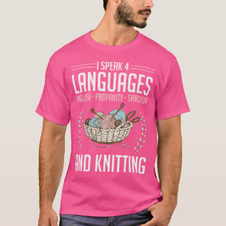 Crochet Lovers Knitters Crochet I Speak 4 Language T-Shirt