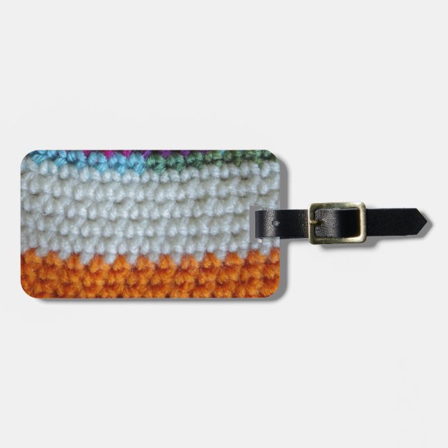 Crochet Luggage Tag (Front Horizontal)