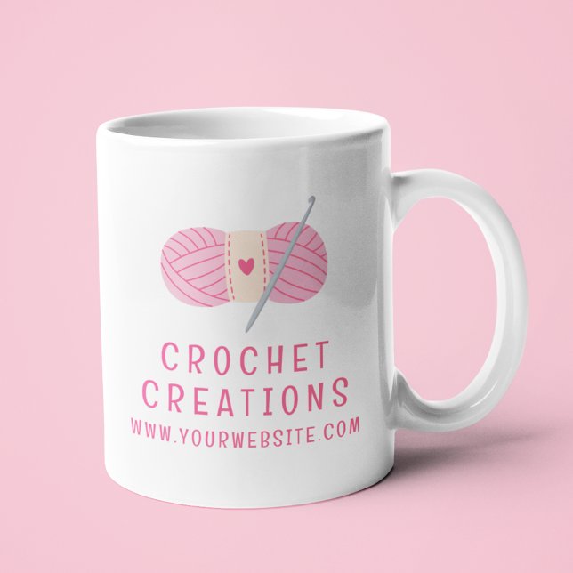 Crochet Modern Crocheting Personalized Business Coffee Mug (Creator Uploaded)
