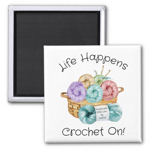 Crochet On Personalized Magnet