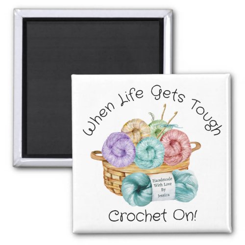 Crochet On Personalized Magnet