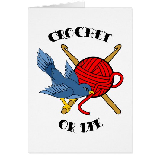 Crochet or Die Tattoo Cards (Front)