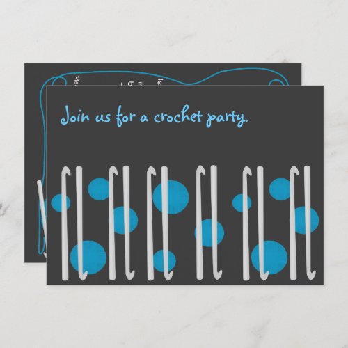 Crochet Party Invitation