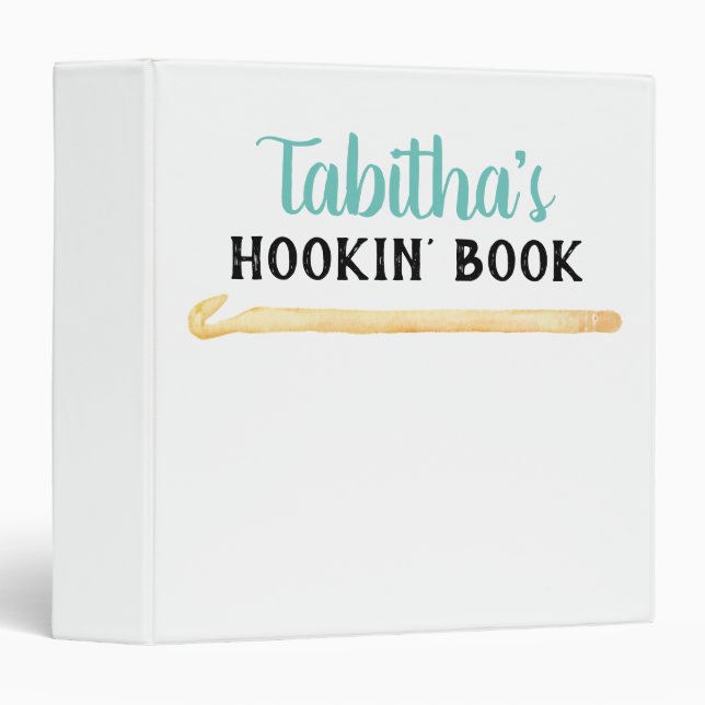 Crochet Pattern Custom 3 Ring Binder (Front/Spine)
