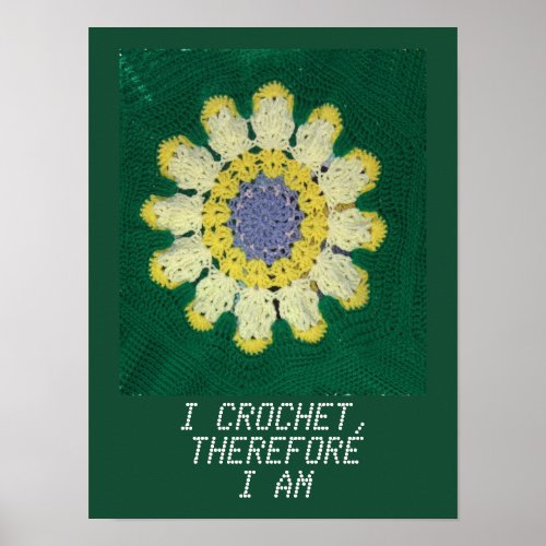 Crochet Pattern _ Daisy Poster