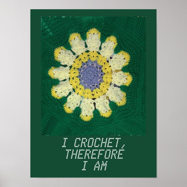 Crochet Pattern - Daisy Poster (Front)
