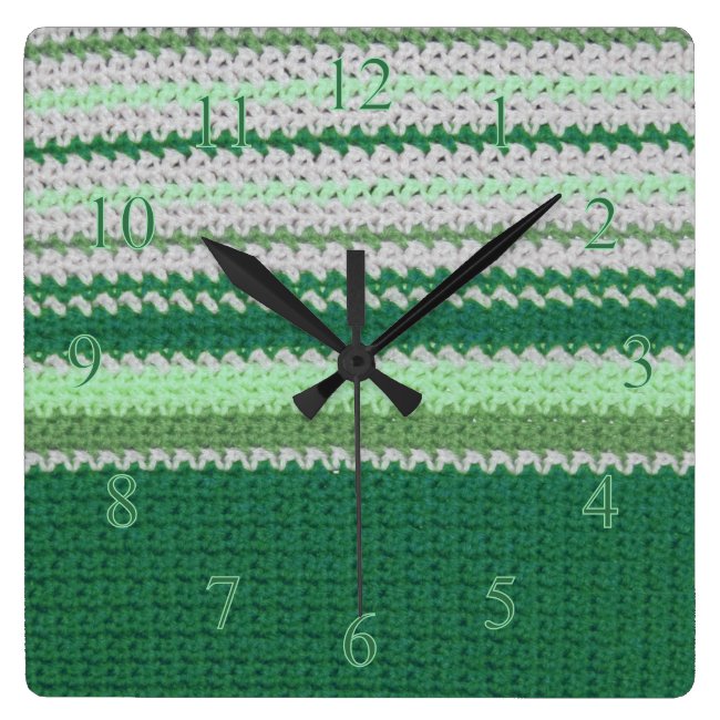 Crochet pattern - Green stripes