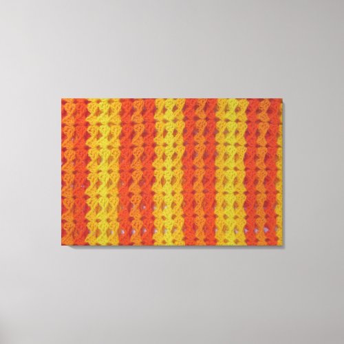 Crochet pattern _ Orange shells Canvas Print