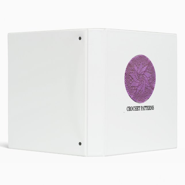 Crochet Patterns 3 Ring Binder (Background)