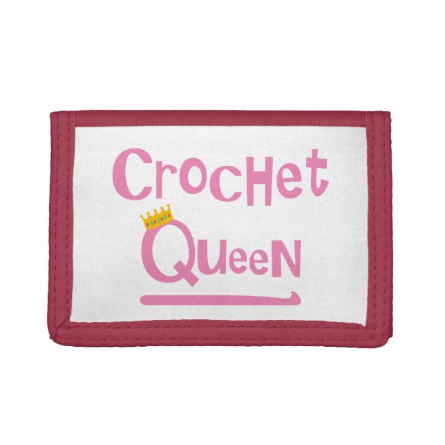 Crochet Queen Trifold Wallet (Front)