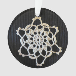 Crochet Snowflake Ornament