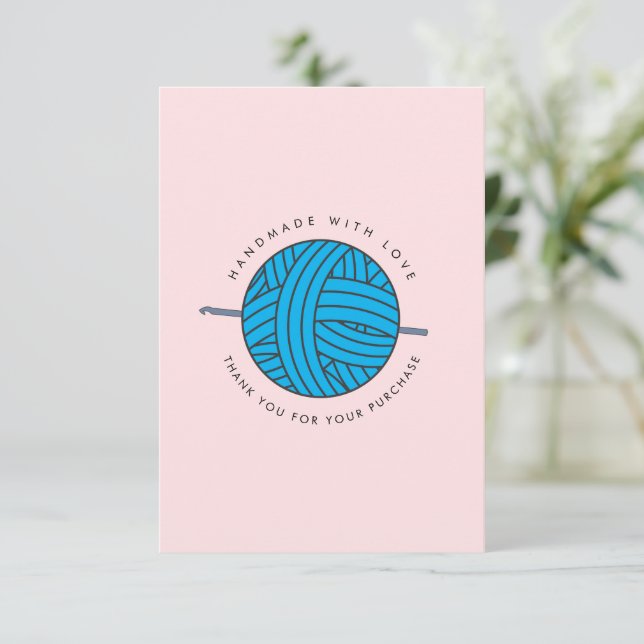 CROCHET SPECIAL THANK YOU Customer Card (Standing Front)