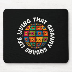 Crochet Stuff For Women Granny Square-life Yarn Qu Mouse Pad