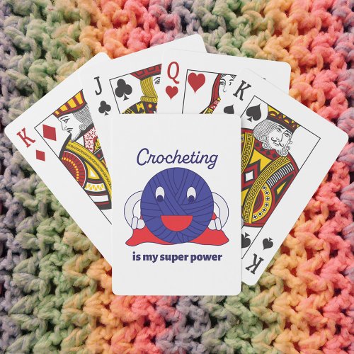 Crochet Super power yarn Playing Cards