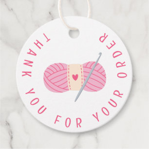 Crochet Thank You For Your Order Favor Tags