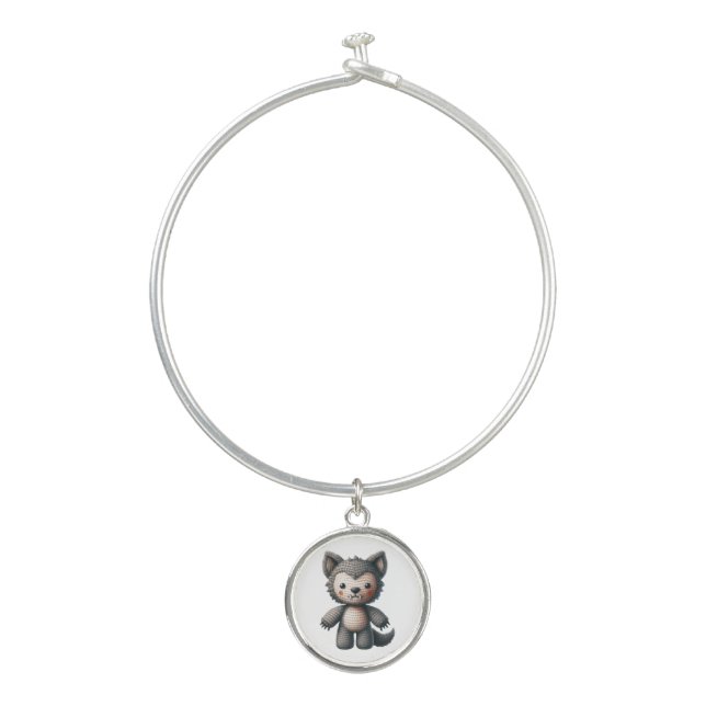 Crochet Werewolf Bangle Bracelet (Front)