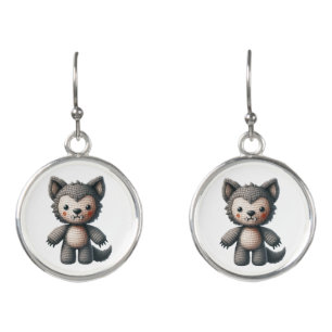 Crochet Werewolf Earrings