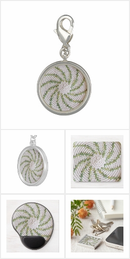 Crochet with Green Spiral