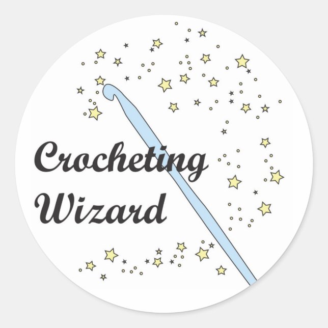 Crochet Wizard Stickers (Front)