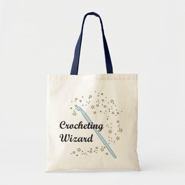 Crochet Wizard Tote (Front)