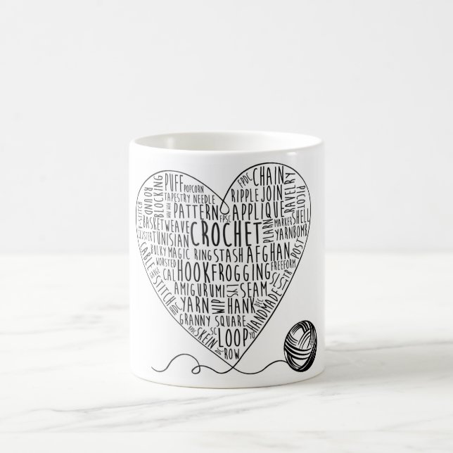Crochet Words Mug (Center)
