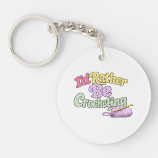 Crochet Yarn Lover Keychain