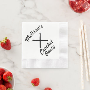 Crochet Yarn Party Crafts Paper Napkins