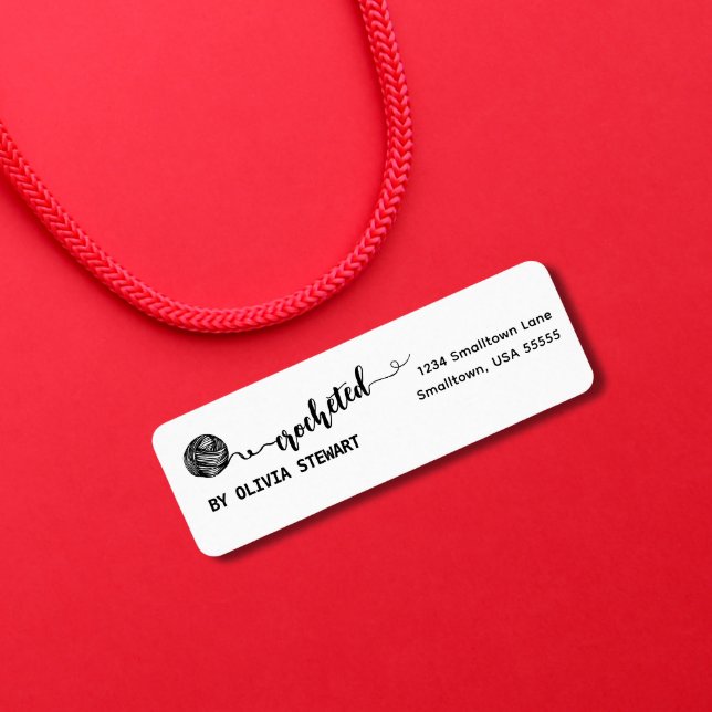 Crocheted by Return Address Label (Creator Uploaded)