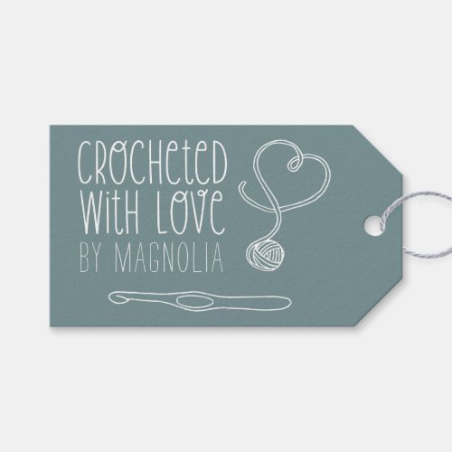 Crocheted with Love Handmade  Gift Tags