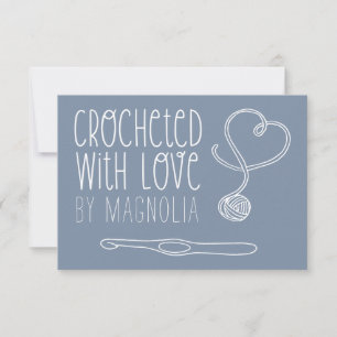Crocheted with Love Handmade Note Card