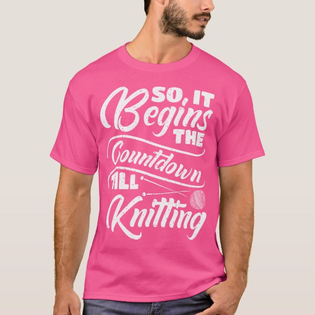 Crocheter Crochet - The Countdown Till Knitting T-Shirt (Front)