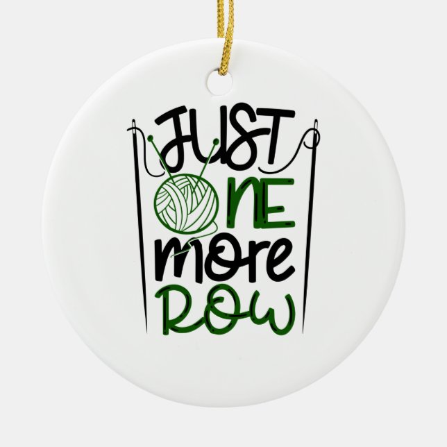 Crocheting Ceramic Ornament (Front)