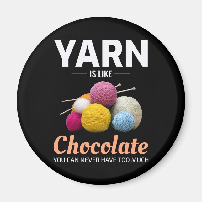 Crocheting Crochet Chocolate Knitting Crochet Magnet (Front)