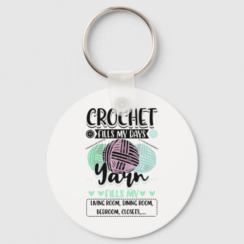 Crocheting _ Crochet Fills My Days Keychain