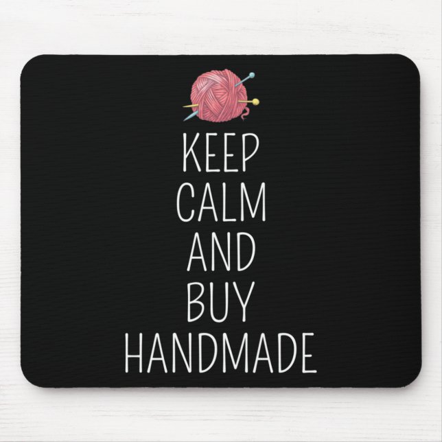Crocheting Crochet Knitting Crocheter Yarn Mouse Pad (Front)