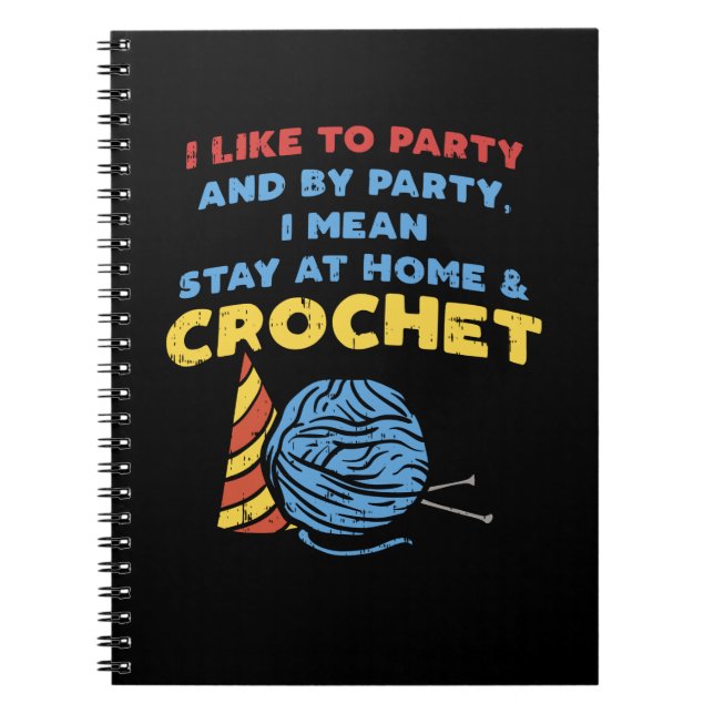 Crocheting Crochet Yarn Notebook (Front)