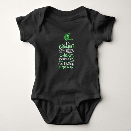 Crocheting Crocheter Gift Baby Bodysuit