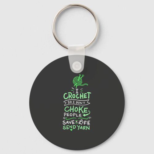 Crocheting Crocheter Gift Keychain