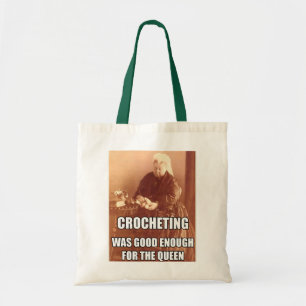Crocheting: Good Enough for the Queen Tote Bag