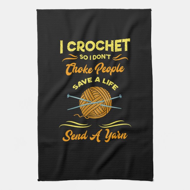 Crocheting Kitchen Towel (Vertical)