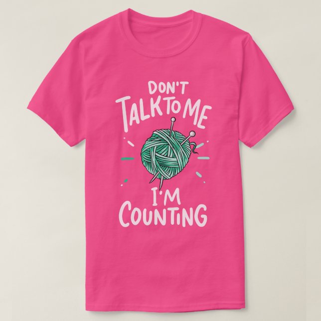 Crocheting Knitting 1 T-Shirt (Design Front)