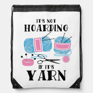 Crocheting Knitting Gifts Drawstring Bag