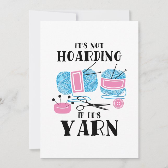 Crocheting Knitting Gifts Invitation (Front)