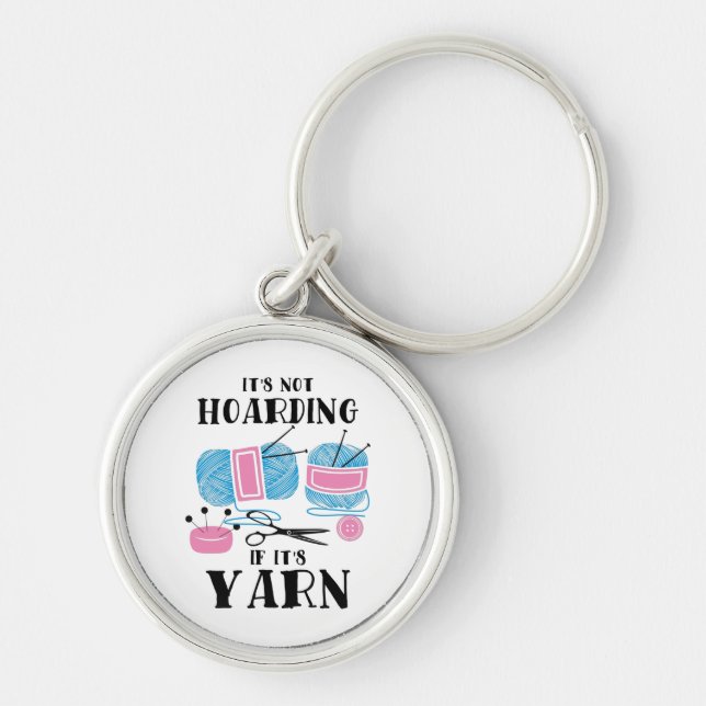 Crocheting Knitting Gifts Keychain (Front)